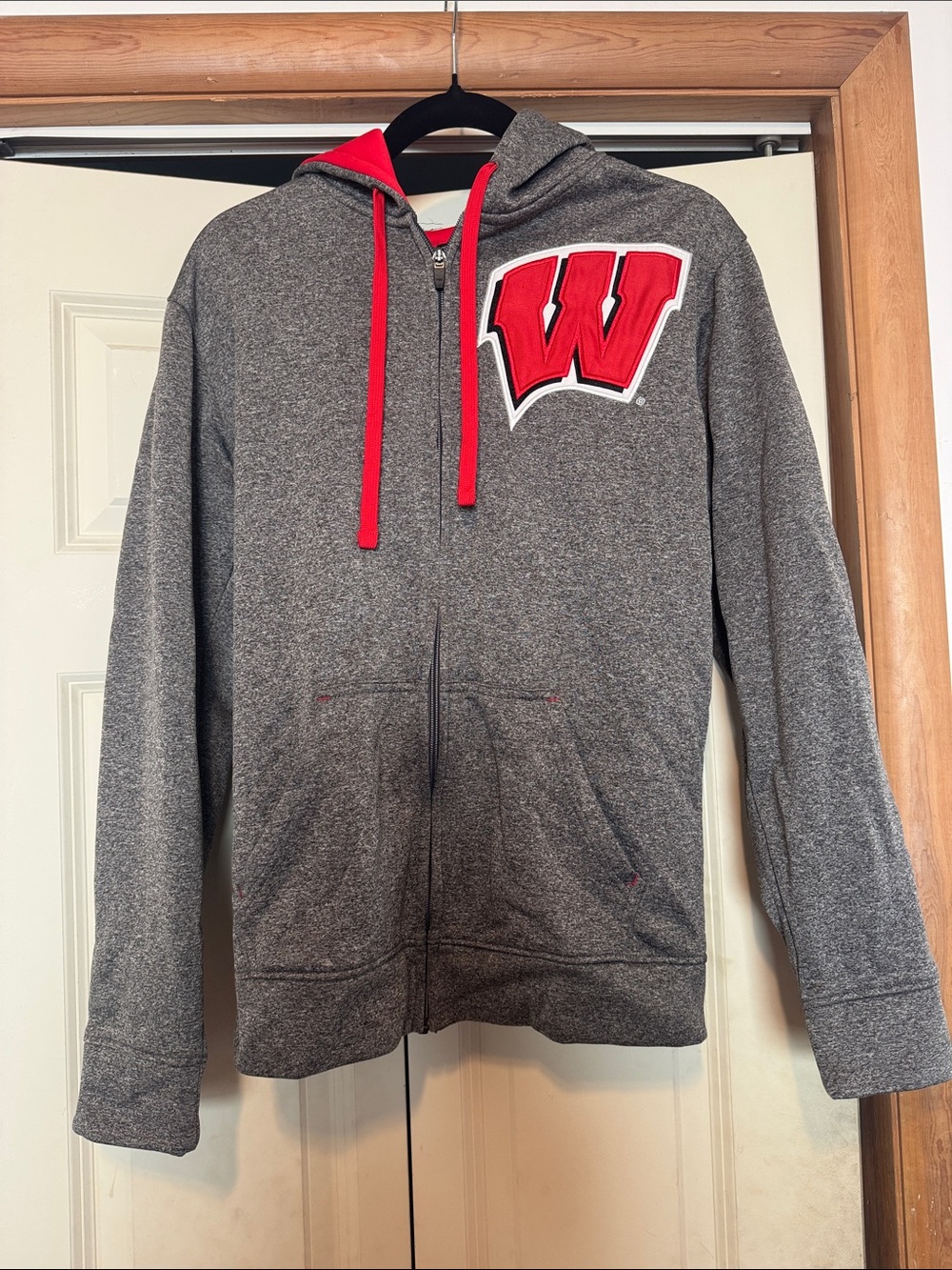 Champion Wisconsin Badgers Full Zip Hoodie Small